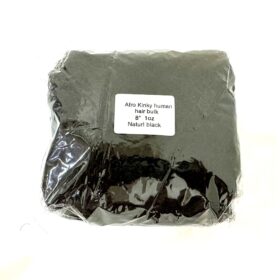 Afro kinky bulk hair #1B